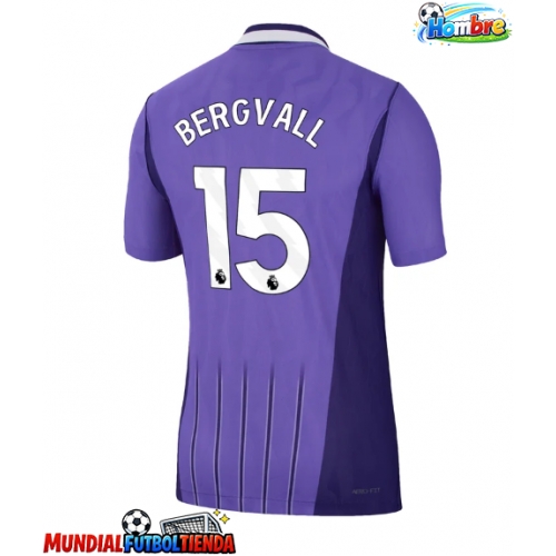 Camiseta Tottenham Hotspur Lucas Bergvall #15 Tercera Equipación Replica 2026-27 mangas cortas